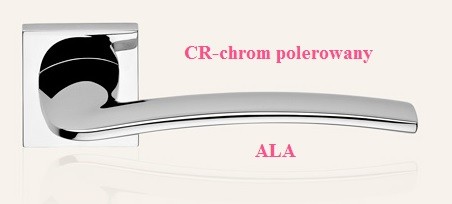 Klamka ALA 019 szyld kwadratowy CR chrom polerowany LINEA CALI