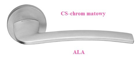 Klamka ALA 023 szyld okrągły CS chrom matowy LINEA CALI